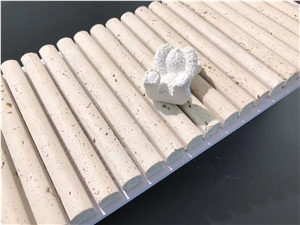 Fluted Travertine Bathroom Tiles