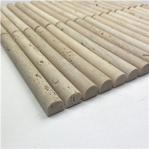 Fluted Travertine Bathroom Tiles
