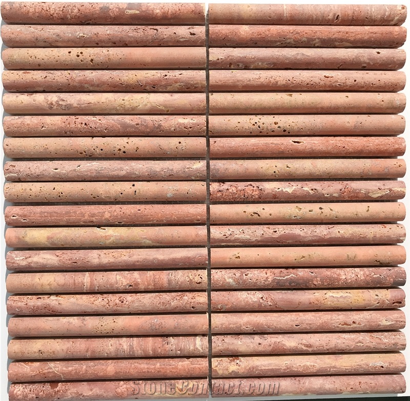 Green Marble  Honed Flute Mosaic Tiles