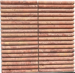 Green Marble  Honed Flute Mosaic Tiles