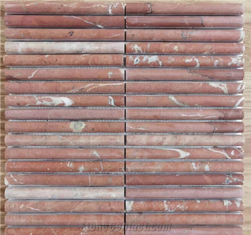 Green Marble  Honed Flute Mosaic Tiles