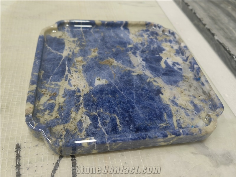 Handcrafted Luxurious Amazon Green Quartzite Vanity Tray