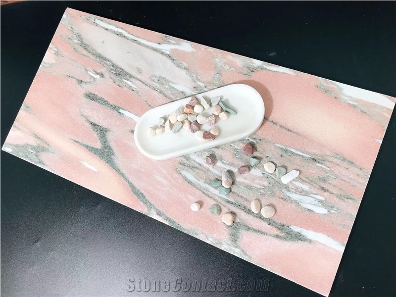 Rosa Norvegia 12X24 Polished Marble Tile