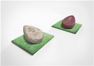 Small Size Monument  Granite Tombstone With Lettering
