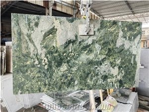The Wiz Green Marble Honed Slabs