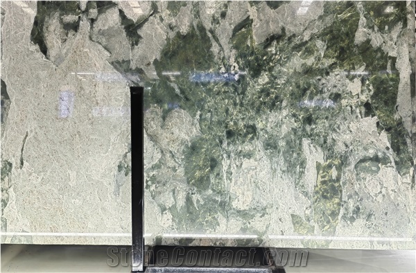 The Wiz Green Marble Honed Slabs