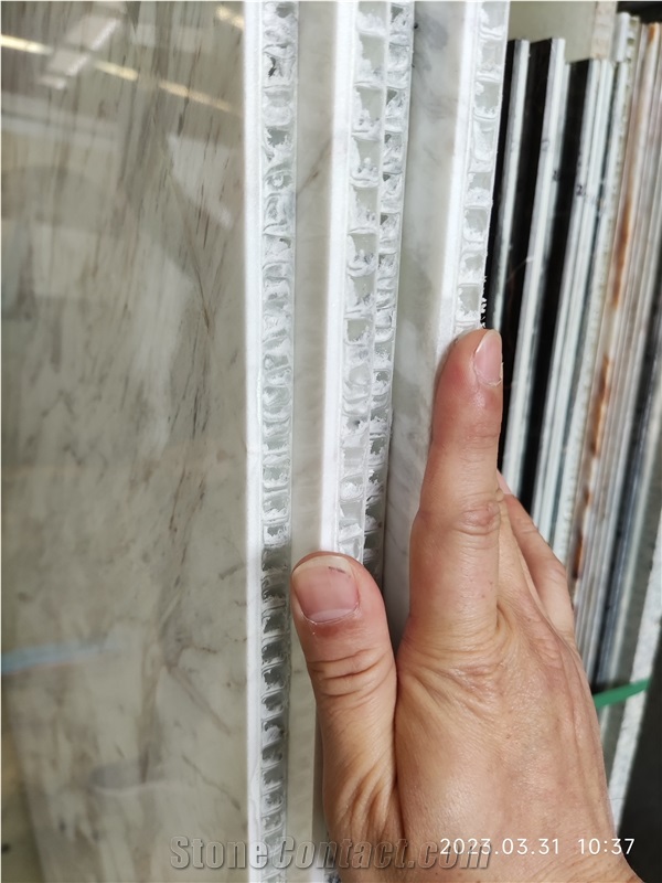 Volakas White Marble Honeycomb Backing Stone Panels