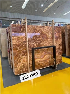 Book Match Persian Tiger Onyx For Wall Floor Tile