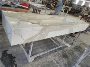 Calacatta Marble Slab Countertop For Kitchen