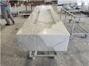 Calacatta Marble Slab Countertop For Kitchen