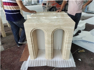 Italian Roma Travetine Base For Interior Decoration