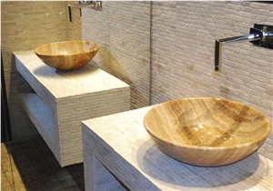 Rough Stone Bathroom Sink Black Marble Wash Basins