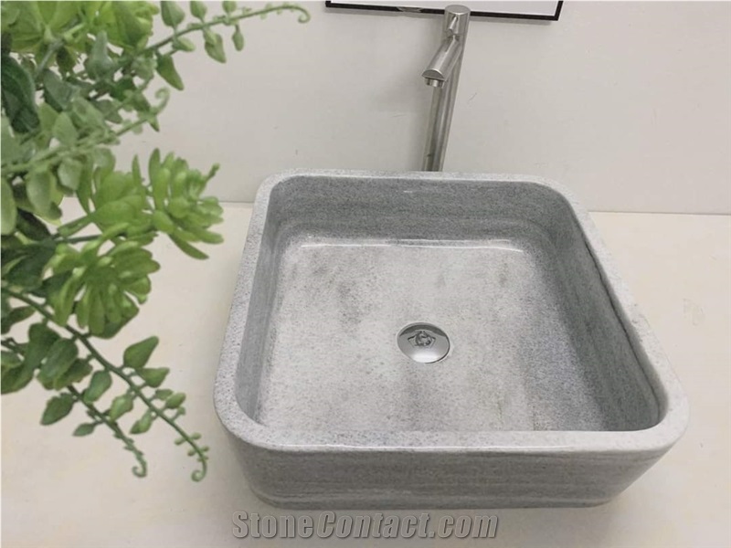 Rough Stone Bathroom Sink Black Marble Wash Basins