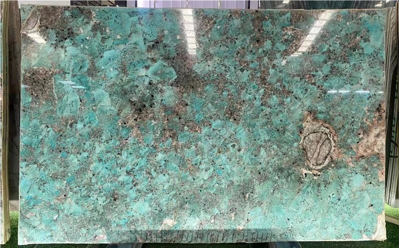 The King Of Luxury Stone Amazon Green Quartzite Slabs