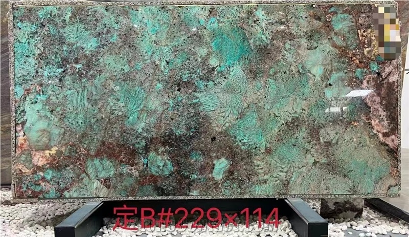 The King Of Luxury Stone Amazon Green Quartzite Slabs