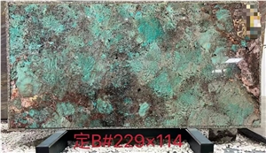 The King Of Luxury Stone Amazon Green Quartzite Slabs