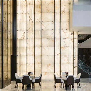 Translucent White Onyx Stone Floor Tile Wall Tile