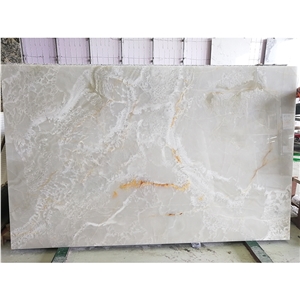 White Onyx & Straight Grain Afghanistan White Onyx Slabs