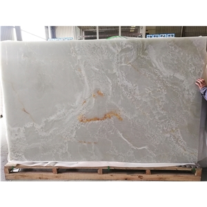 White Onyx & Straight Grain Afghanistan White Onyx Slabs