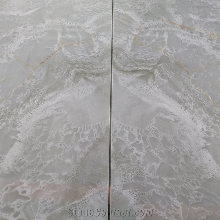 White Onyx & Straight Grain Afghanistan White Onyx Slabs