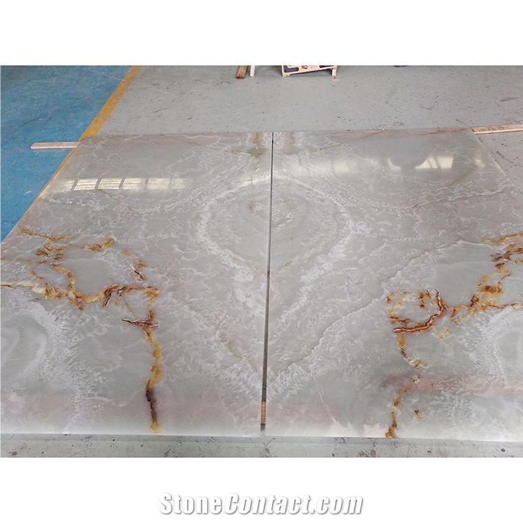 White Onyx & Straight Grain Afghanistan White Onyx Slabs