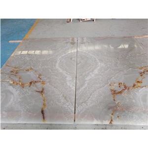 White Onyx & Straight Grain Afghanistan White Onyx Slabs