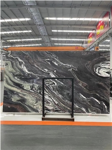 Azul Explosion Quartzite Slabs For Wall Decoration Luxury