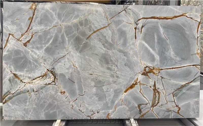 Blue Roma Quartzite Slab For Home Decoration