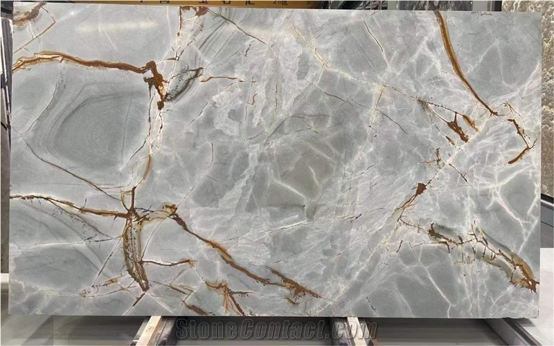 Blue Roma Quartzite Slab For Home Decoration
