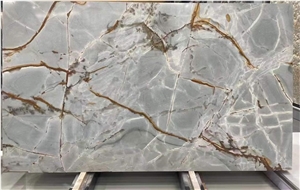 Blue Roma Quartzite Slab For Home Decoration