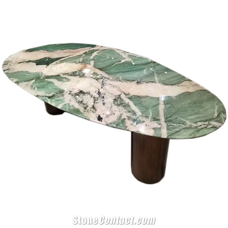 Botanic Wave Quartzite Table Top For House Decor