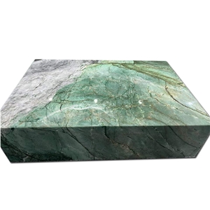 Brazil Botanic Green Quartzite Dining Table For Home Decor