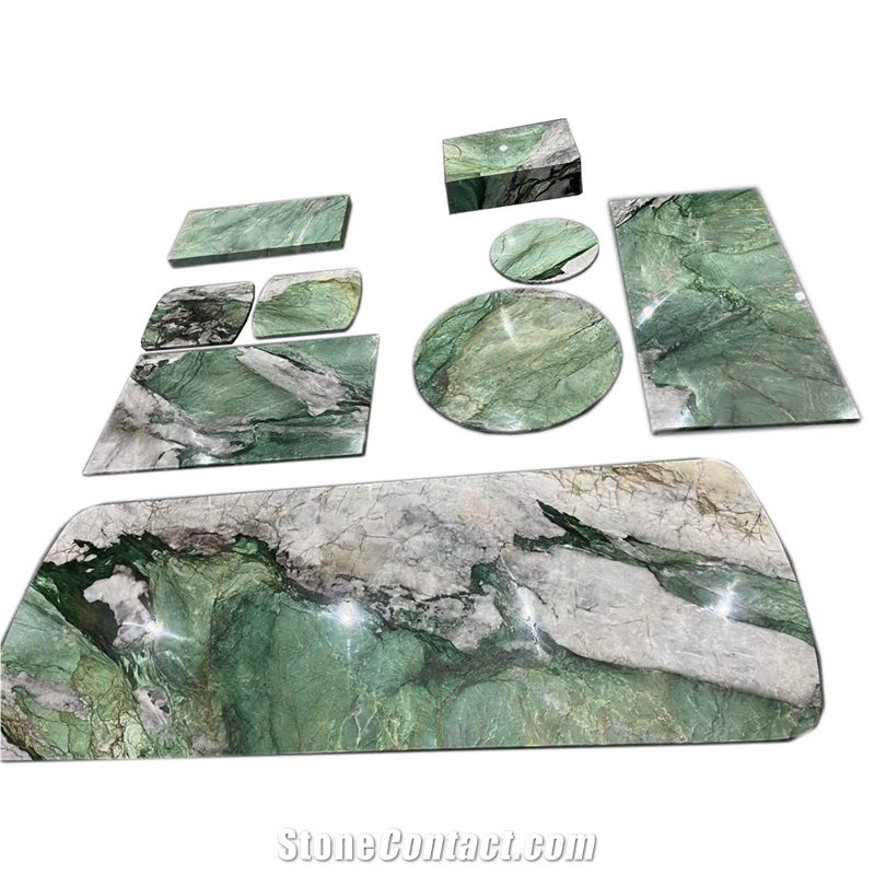 Brazil Botanic Quartzite Dining Table For Luxury Home Decor