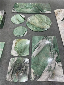 Brazil Botanic Quartzite Dining Table For Luxury Home Decor