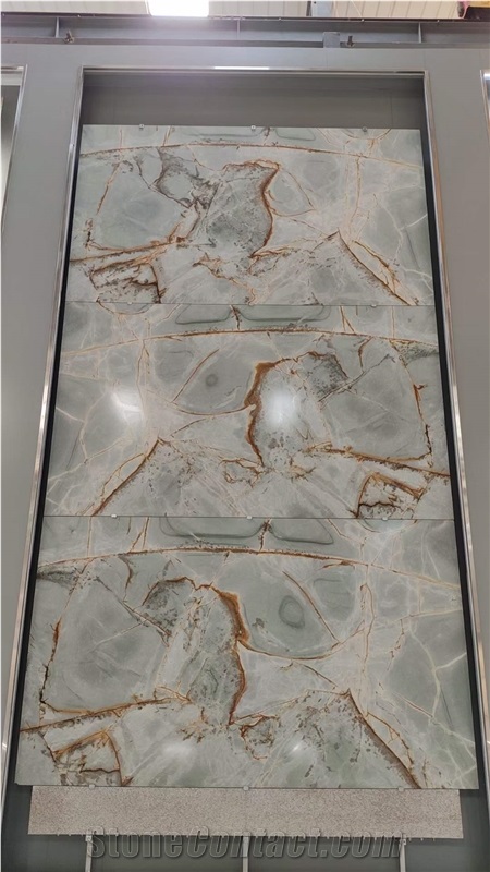 Brazil Deep Blue Quartzite Slab For Home Decor