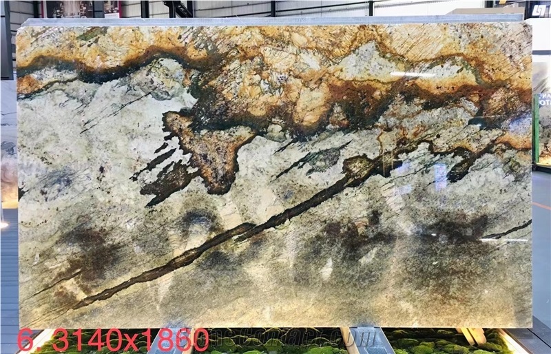 Brazil Shangri-La Granite Slab For Wall Decor Luxury Design
