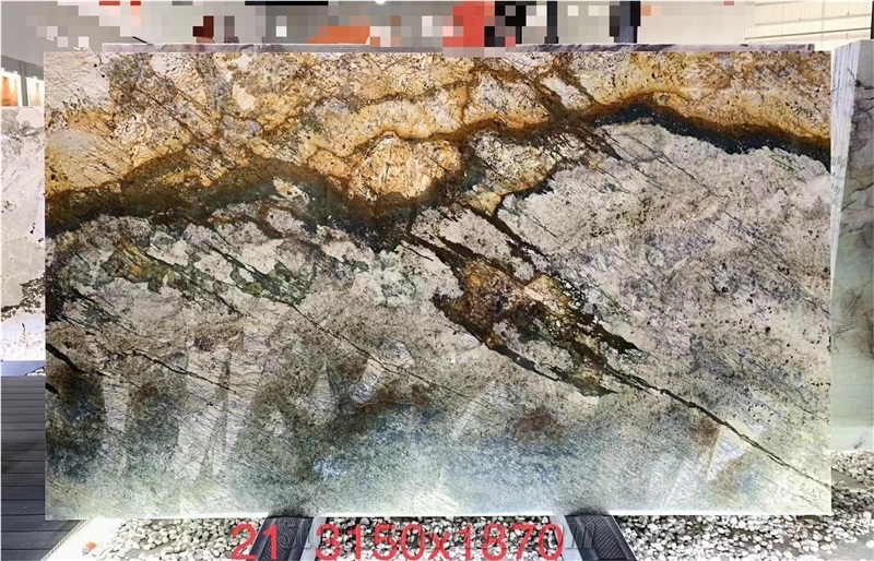 Brazil Shangri-La Granite Slab For Wall Decor Luxury Design