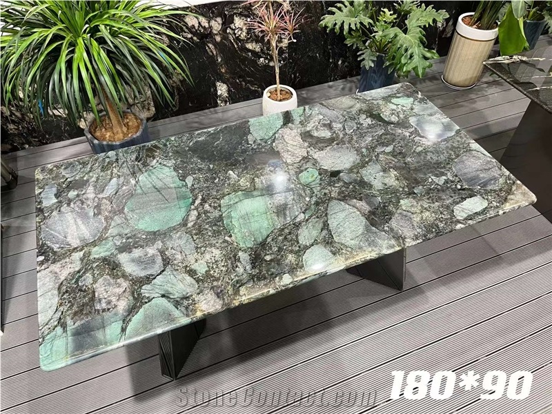 Emerald Marinace Quartzite Luxury Stone Table Top