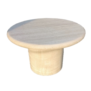 Travertine Round Coffee Table For House Decor Luxury