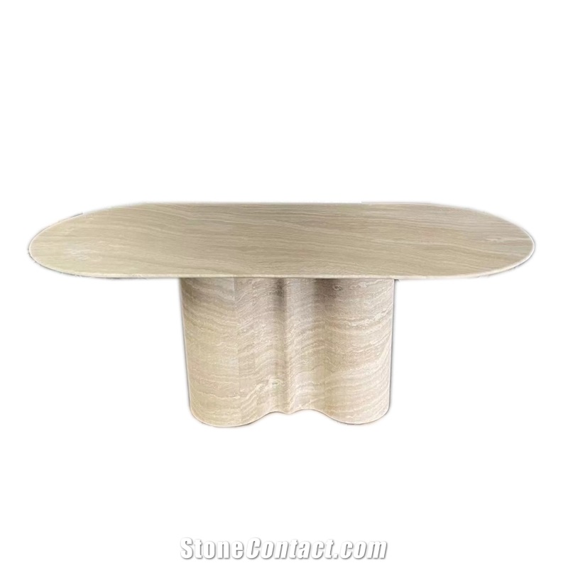 Travertine Round Coffee Table For House Decor Luxury