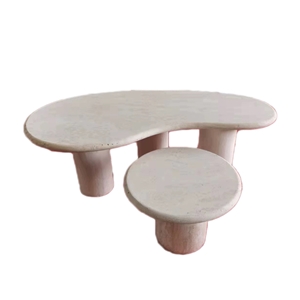 Travertine Round Coffee Table For House Decor Luxury