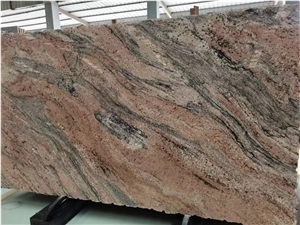 Wave Veins Black Quartzite Slab Stone Golden  White Color