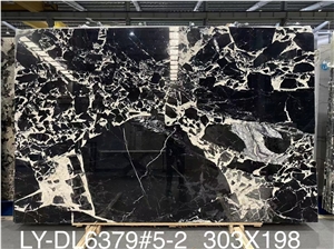 White Gold Quartzite Slab Big Size Large Pattern