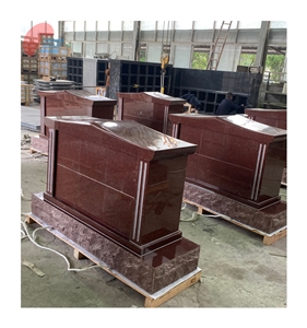 Red  Granite Design Columbarium For Funerial Cemetery