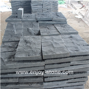 Black Basalt Hainan Black Basalt Natural Split/Mushroomed