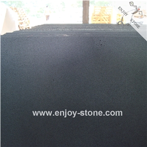 Black Basalt Hainan Black Basalt Tiles Honed