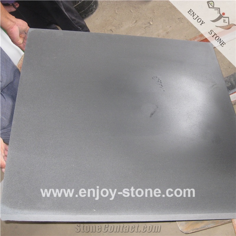 China Grey Basalt Basalt Tiles Honed