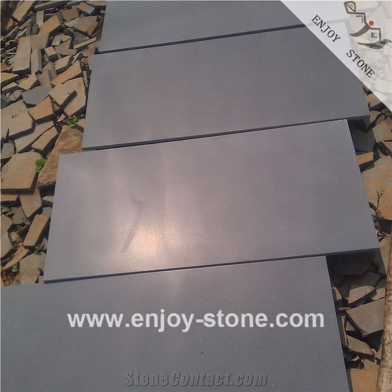 China Grey Basalt Basalt Tiles Honed