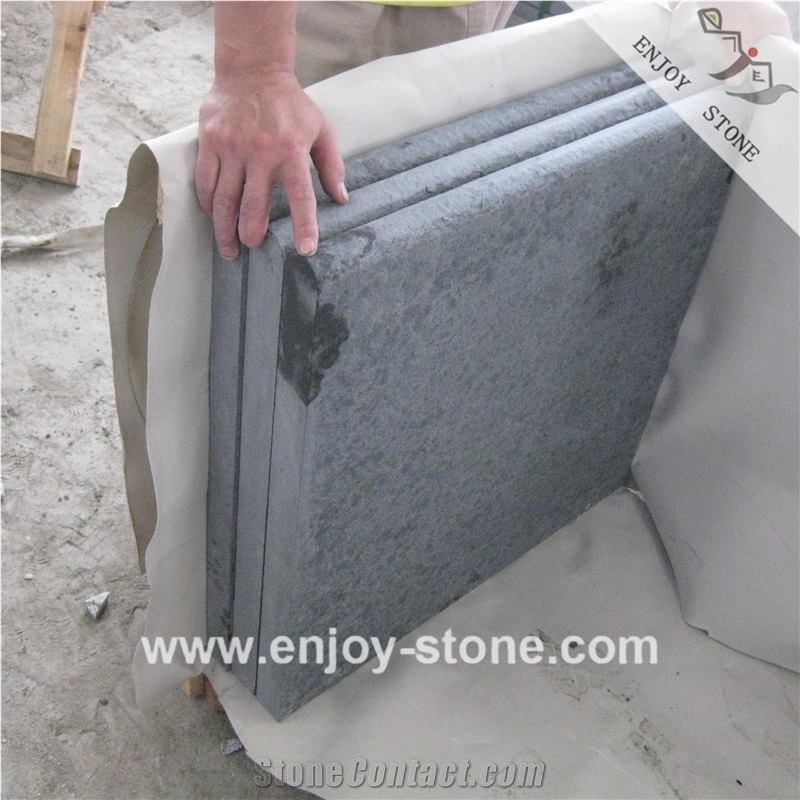 Flamed Black Basalt Mongolia Black Basalt Tiles/Slabs