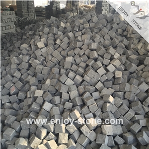 G654 Sesame Grey Granite Cube Stone, Paver, Pavement